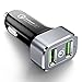 Produktbild ALCLAP QC 3.0 KFZ Ladegerät Quick Charge 36 W Dual USB KFZ Fast Ladegerät Adapter für iPhone X 8 Plus 8, Galaxy S9 S8 S8 Plus und Anderen iOS und Android-Geräte
