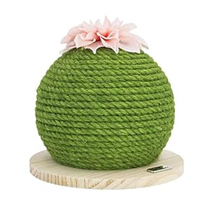 XIAO HUI tablero de arañazos creativo para gatos de cactus, juguete de arañazos para sofá anti arañazos para mascotas, marco de escalada de gato de sisal