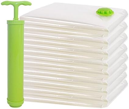 Vacuum storage bag, transparent compression bag 8 sets of gift 1 hand pump