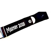 Master 2018 - Schlüsselanhänger mit Einkaufschip, Geschenk für Studenten, Schlüsselband zum Studienabschluss Master