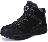 Obermaterial: Wasserdicht PU Leder, um zu verhindern dass Wasser im Inneren austritt und Halten Sie Ihre Füße trocken und warm, perfekt für Outdoor und Kaltes Wetter.