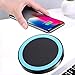 Produktbild Altsommer Ultradünn Fast Wireless Charger Induktive Schnellladestatio Fast qi Ladestation,Induktions Ladegerät für iPhone XS/XS maximales/XR / iPhone 8 / iPhone X,Schwarz,Weiß (Blau)