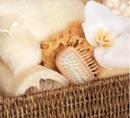 100 % Natural Honey bath Salts &amp; Sponges Hamper Box