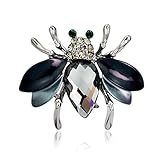 Forma \ patte HELUZHBA Linda Moda Big Crystal Animal Brillante Rhinestone Broche   Prendedores para Mujeres Suéter Accesorios Joyería AL084B Broche Accesorios Broches Traje Joyería