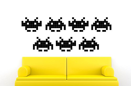 Preisvergleich Produktbild Wandtattoo Atari Invaders Retro Games (S)