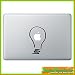 Produktbild "Glühbirne Lampe Apple" Aufkleber Sticker für Macbook Air 11 13, Macbook skin 13, 15, 17 Zoll inch Apple Notebook Aufkleber ohne Hintergrund Tattoo Vinyl PEGATINA Apple Mac