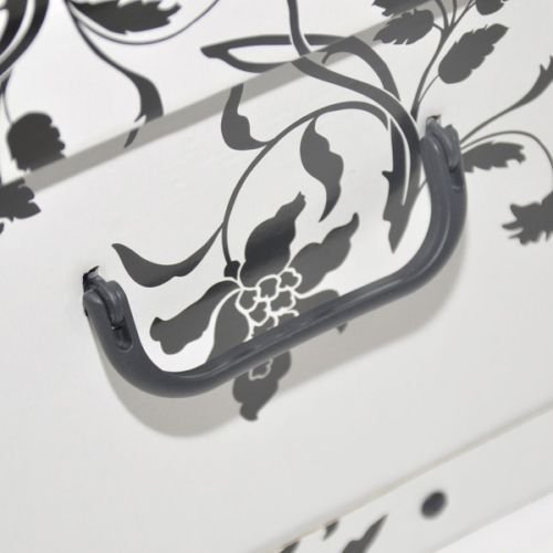 3 Stück Deko Karton der Serie „Barock Blumen“ in Weiß mit schwarzer Blumenranke ! XXL Volumen, tolle Optik und super Stabilität! Jede Box mit den Maßen 51 x 37 x 24 cm – Topp für Haushalt, Büro, Wäsche, Geschenkbox, u.v.m. - 4