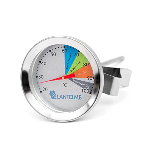 Set Edelstahl Tee Thermometer und Küchentimer . Teethermometer mit Temperaturbereich Angaben für Grüntee , Früchtetee und schwarz Tee . Küchen Timer Magnetisch , Alarm , up und down Funktion - 5