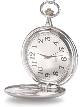 Classic glatt Vintage Edelstahl Fall arabische Ziffern Herren Taschenuhr Remasuri