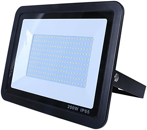 LED Commercial Floodlight 200W SMD AC Dusk til Dawn Photocell Sensor- 6000K - Black