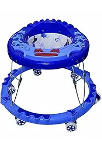 Dbolt Round Ultra Soft Seat Cycle Baby Walker with Musical Toy Bar Rattles and Activity Toys [Multi] [Butterfly] (Blue)