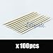 100Pcs Nail Art Orange Wood Sticks Cuticle Pusher Remover Pedicure Manicure Tool