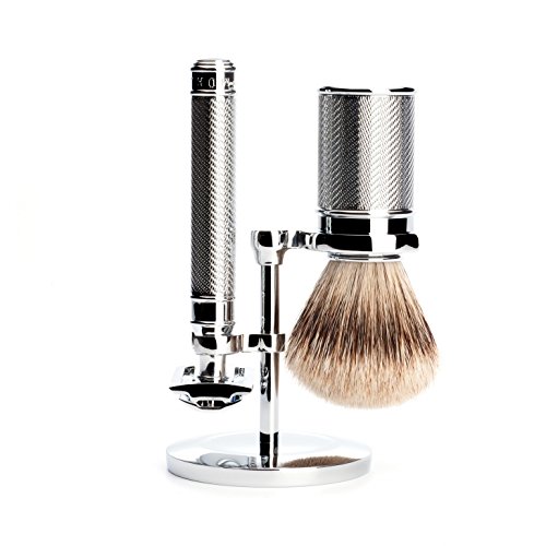 MÜHLE – Halter für klassische Rasierhobel und Rasierpinsel – verchromt - 2