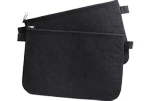 ‎EXXO BY HFP Banktasche Geldscheintasche aus Filz schwarz 25 x 16 cm - 2 Stück