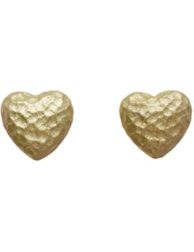 Lovely Lauri Damen Ohrringe Herz Ohrstecker silber vergoldet 925 Sterling Silber