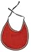 Smafolk Bib with Single Colored Bib (Orange, Small)
