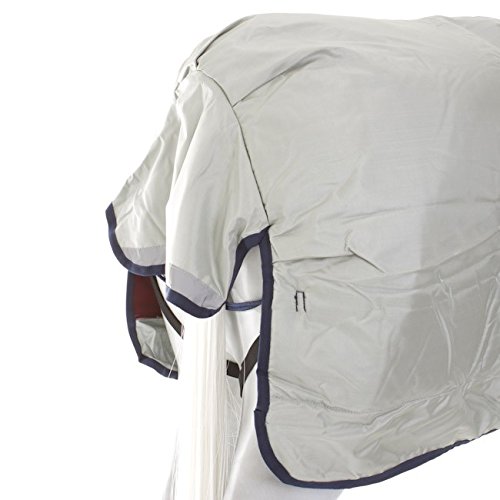 BUCAS Outdoor Pferdedecke POWER TURNOUT CLASSIC, silberfarbend, 155 - 7