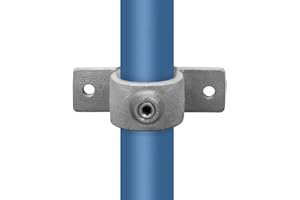 VILO VISIONS Rohrverbinder Temperguss Verzinkt Gerüstrohr Kupplungen T-Clamps® - TÜV geprüft (Ösenteil mit Doppellasche (198), 33,7 mm (1”))