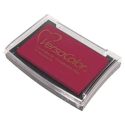 Rayher Hobby 29017264 Versa Color Pigment-Stempelkissen, Kunststoff, magenta, 9,4 x 6,6 x 2 cm - 3