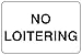 Produktbild Viking Signs PV5448-A2L-V Schild"No Loitering", Vinyl, 400 mm H x 600 mm B