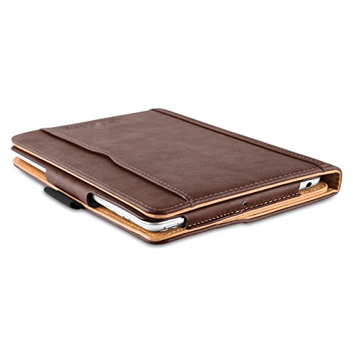 iPad Mini Hülle – JAMMYLIZARD Ledertasche Smart Cover mit Standfunktion für iPad Mini 4. 3. 2. & 1. Generation, BRAUN & HONIG, [MIT STIFT-HALTER] - 5