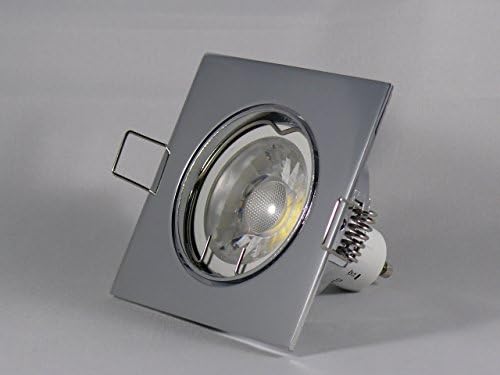 Saturn Chrome Flush-Mount Light 3 Watt 280 Lumen cold white COB LED 230 V/GU10 – Set of 3 Modern 6 Watt