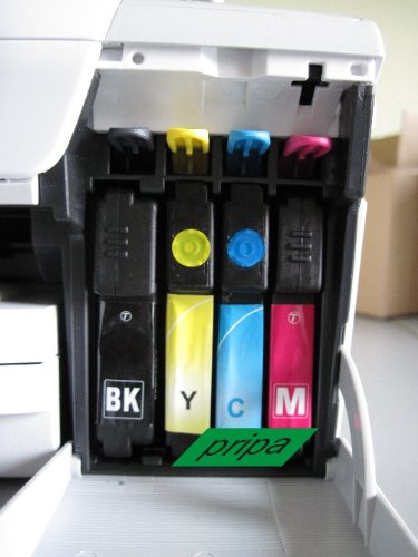 pripa 20 Patronen für Brother kompatibel zu LC 980 bk c m y. Passend zu folgenden Geräten - Brother DCP-145C DCP-165C DCP-195C DCP-375CW DCP-365CN MFC 250c MFC-255CW MFC-290c MFC-295CN. Sie erhalten 20 Patronen aufgeteilt in 8 x schwarz je 4 x cyan magenta yellow.
