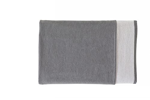 IBENA 1990 / 800 / 000 Unisex baby blanket, Pure Cotton 100 x 70 CM, Grey
