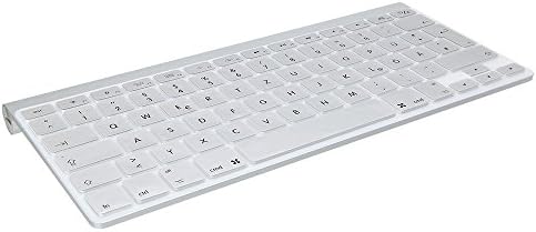 Jewado® Silicone Keyboard Protector Cover for MacBook, Air &amp; Pro 13 15 17 Air 13 Inch, with EU/US Enter (German, Russian, English, Russian, English, Arabic, Clear) silver Deutsche-QWERTZ (EU-Enter)