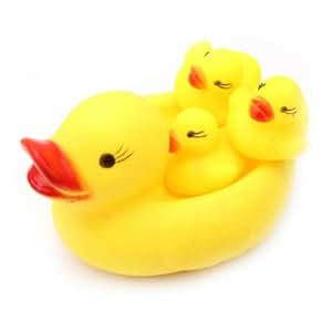 50 Paperelle Di Gomma Per Bagnetto - Galleggianti E Cigolanti, Giocattolo Sicuro Per Bambini