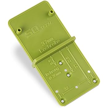 2 Stück Topfbänder Innenanschlag mit Kreuzmontageplatte Topfband