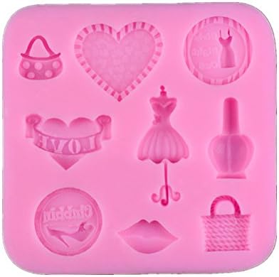 MISITE Skirt Bag Lipstick Sugarcraft Silicone Sugar Resin Craft DIY Moulds Gum Paste Cake Decorating Fondant Mold #019