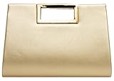 goldpfeil handtasche der Überschlag der Clutch Tasche ist schließbar mit einem praktischen Magnetverschluss
