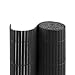 Produktbild PVC Sichtschutzmatte / Sichtschutzzaun für Garten, Balkon und Terrasse, 140 x 600 cm (Bestehend aus 2 Matten mit je 2x 3m Länge), grau