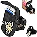 Produktbild Castho Wasserdichte Sport Armband Tasche Schutzhülle mit Blume für Wiko Bloom Armbänder Armtasche für Sport Jogging und Fitnessstudio