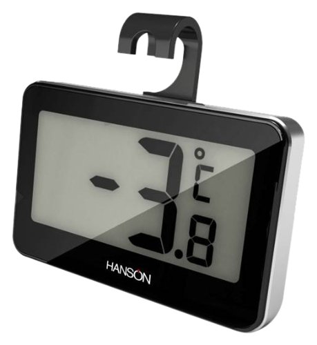 Preisvergleich Produktbild Hanson Thermometer für Kühlschrank / Gefrierschrank schwarz