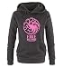 Produktbild Comedy Shirts - Game of Thrones - FIRE AND BLOOD - Damen Hoodie - Schwarz/Rosa Gr. L