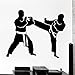 Produktbild Muur Stcker Sport Karate Taekwondo Kampf Vinyl Aufkleber schwarz 89x114cm
