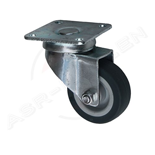 4 Stück 50 mm Apparaterolle Transportrolle als Lenkrolle Möbelrolle TK 160 kg - 2