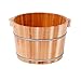 Produktbild FAP Pediküre Becken 25Cm Fußbad Fass Fuß Pediküre Fass Fußbad mit Deckel Badewanne Startseite Outdoor Holzfass Fußmassagegeräte, a, Holzfarbe 1, a