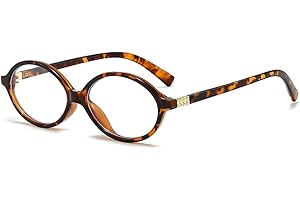 YAMEIZE Ovali Occhiali Luce Blu Donna - Uomo Piccoli Retrò Occhiali Anti Luce Blu Occhiali Filtro Luce Blu Occhiali