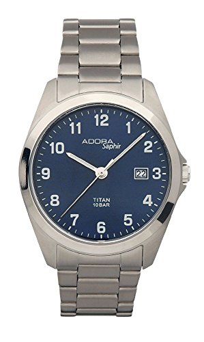 Herrenuhr Armbanduhr Analoguhr Titan mit Saphirglas Adora Saphir 28409 Herrenuhr Armbanduhr Analoguhr Titan mit Saphirglas Adora Saphir 28409