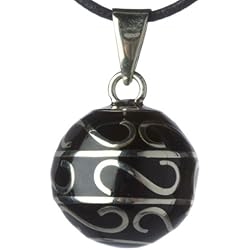 Babylonia Bola Volutes Argentée - Noir