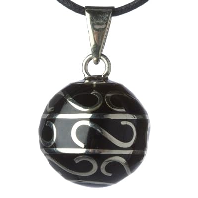 Babylonia Bola Volutes Argentée - Noir