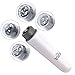 inkint Mini Electric Vibration Eyes & Face Skin Massager Pen / Portable Wrinkle Remover / Anti-aging Massage Tool with 4 Changing Heads