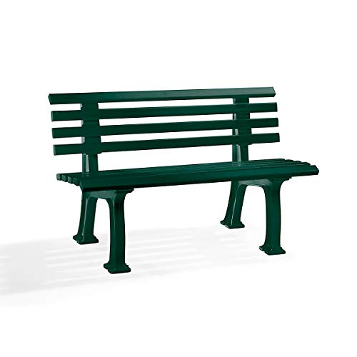 Parkbank aus Kunststoff – mit 9 Leisten Breite 1500 mm, weiß – Bank Bank aus Holz, Metall, Kunststoff Bänke aus Holz, Metall, Kunststoff Gartenbank Kunststoff-Bank Kunststoff-Bänke Ruhebank - 3