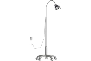 WNGJZZYC Lampada per Visita Medica da 5W, Lampada Da Visita Chirurgica LED, con Base Mobile e Ruote, Lampada per Visita Ginecologica, Lampada Chirurgica per Animali Domestici