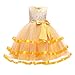 Produktbild Beikoard Mädchen Baby Kleid Kuchen Kleid Prinzessin Wedding Performance - Tutu-Kleid Taufbekleidung Cocktailkleid Partyskleid Maxi Kleid Hochzeits Blumenmaedchenkleid