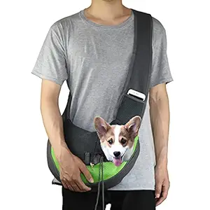 GHIFANT Sling Bag Carrier for Pets Cats Dogs Rabbits Front Pocket Travel Safe Breathable Mesh Washable Pet Carrier with Adjustable Strap