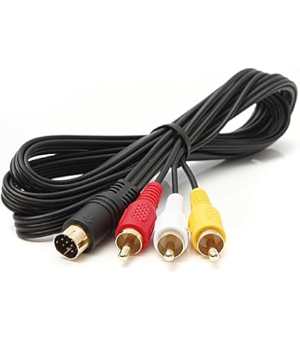 OpenII 7-pins DIN mannelijk naar dubbele RCA mannelijke kabel audioadapter kabel sluit cd-speler